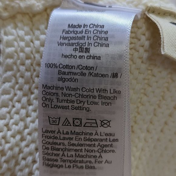 Madewell NWT‎ Crochet Sweater Bralette Size XS in Lighthouse NL076 - Picture 11 of 13